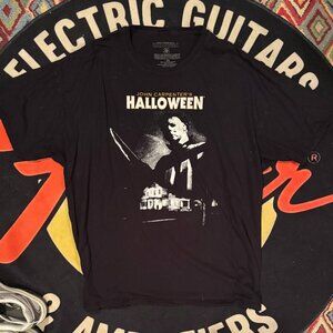 Michael Myers Halloween Movie Poster Tee - Black, Size 2XL